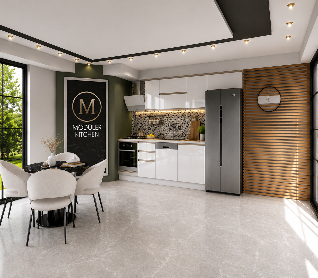 MODULO KITCHEN 018 – Готов кухненски комплект 300 см