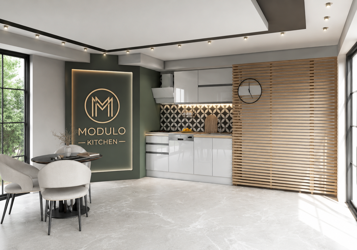 MODULO KITCHEN 001 – Готов кухненски комплект 200 см