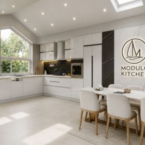 MODULO KITCHEN 029 – Готов кухненски комплект L модел 380x300 см