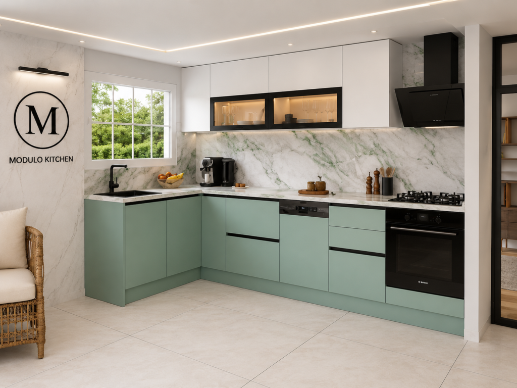 MODULO KITCHEN 025 – Готов кухненски комплект 350x180 см