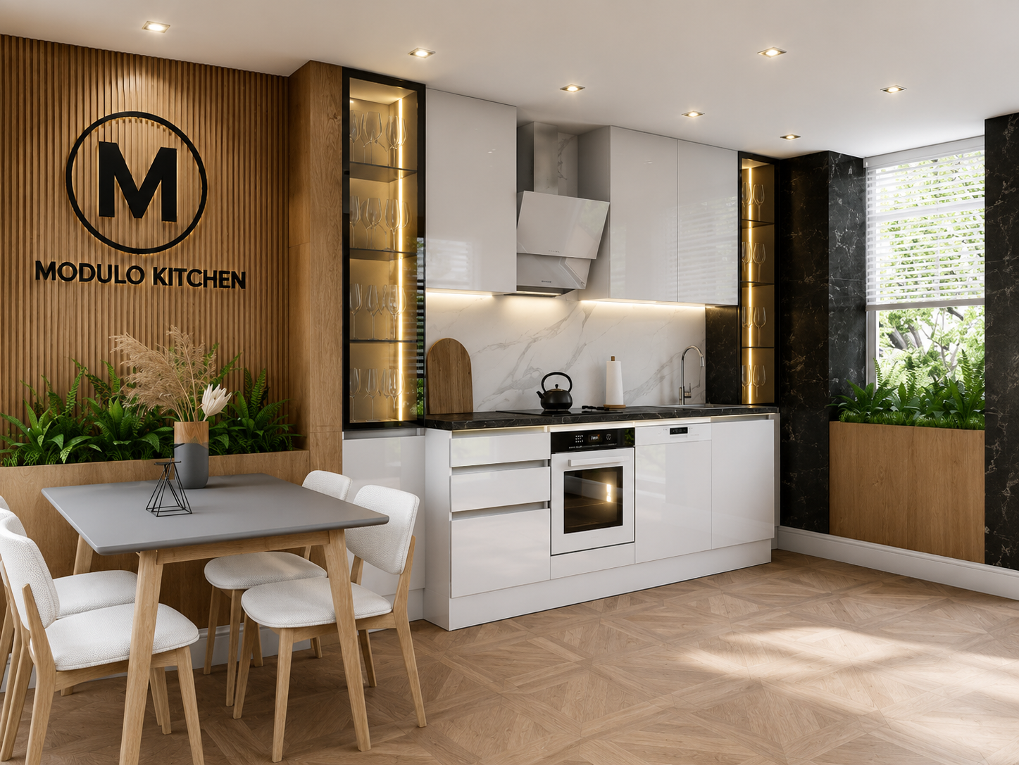 MODULO KITCHEN 024 – Готов кухненски комплект 320 см