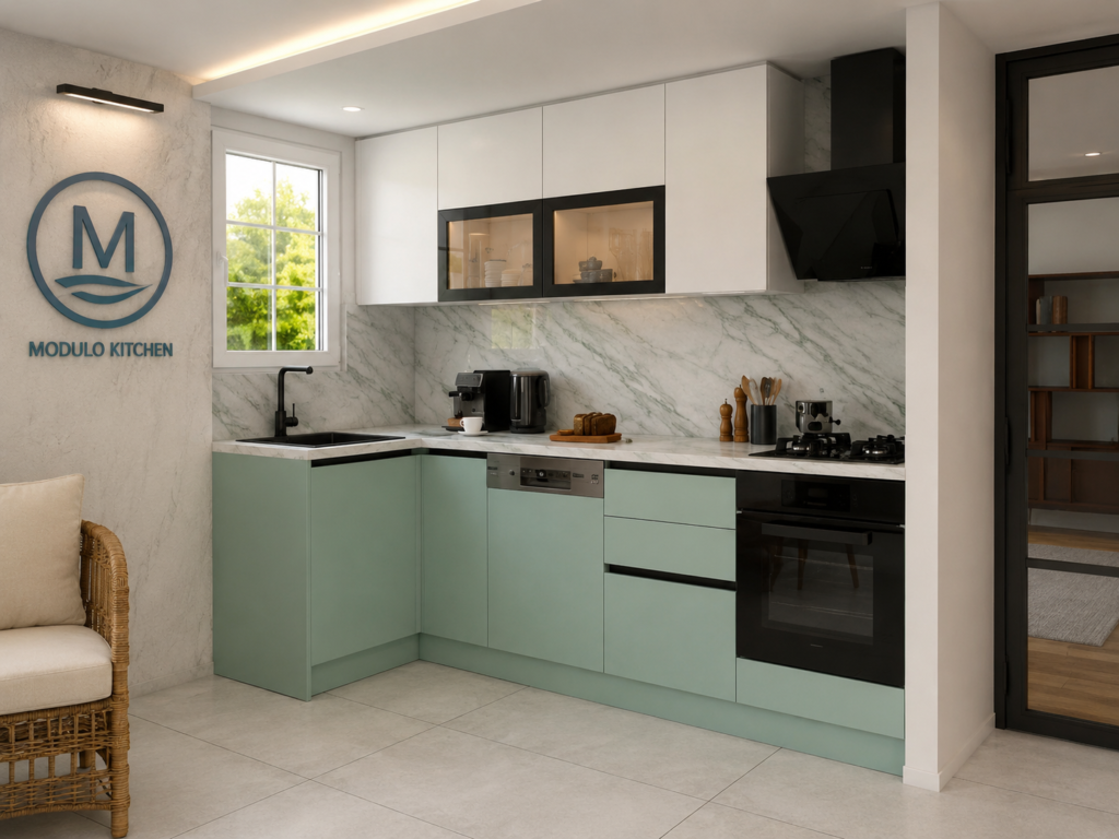 MODULO KITCHEN 048 – Готов кухненски комплект 280x120 см