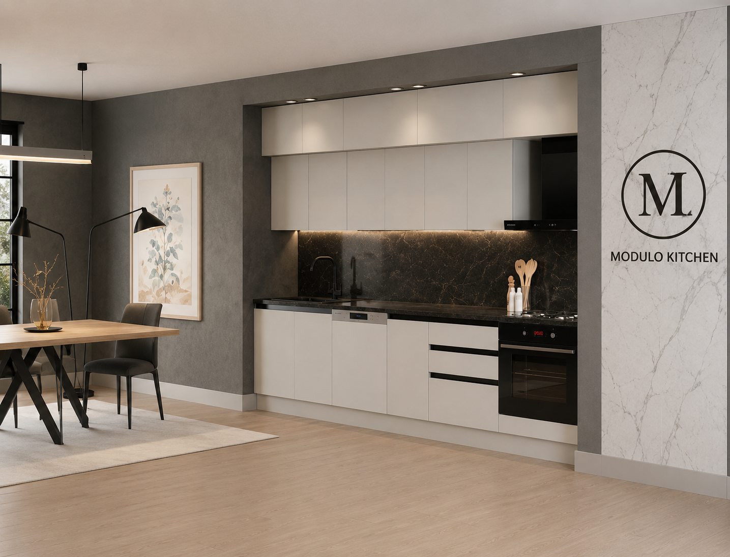 MODULO KITCHEN 046 – Готов кухненски комплект 300 см