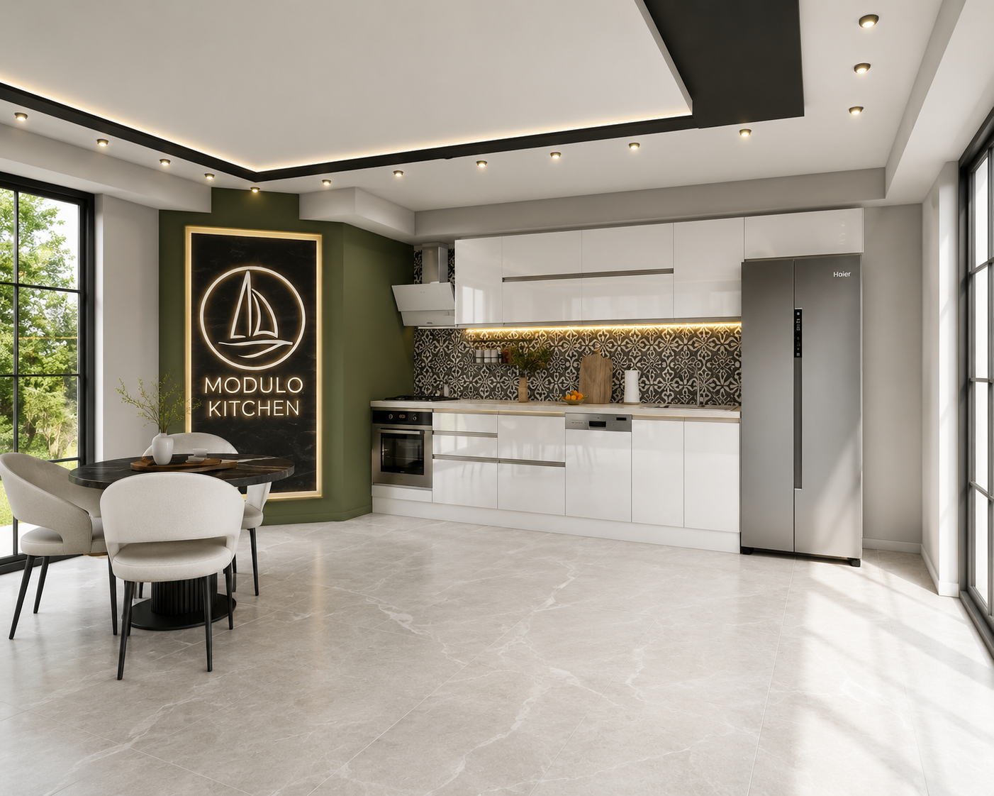 MODULO KITCHEN 031 – Готов кухненски комплект 400 см