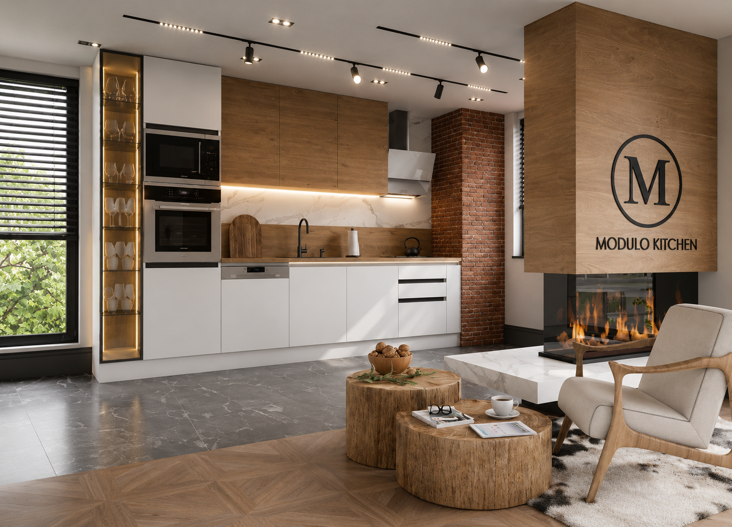 MODULO KITCHEN 026 – Готов кухненски комплект 330 см