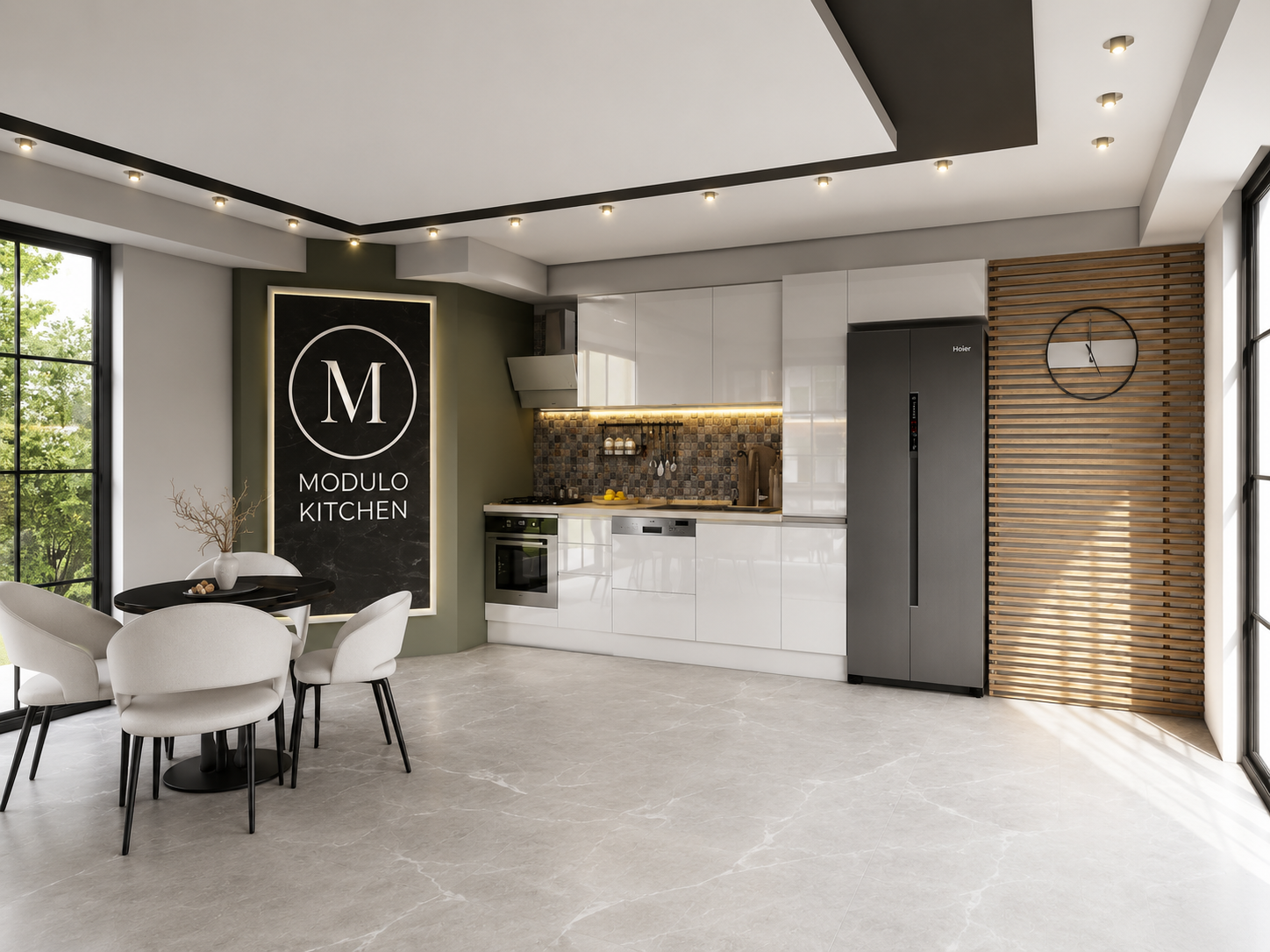 MODULO KITCHEN 027 – Готов кухненски комплект 340 см