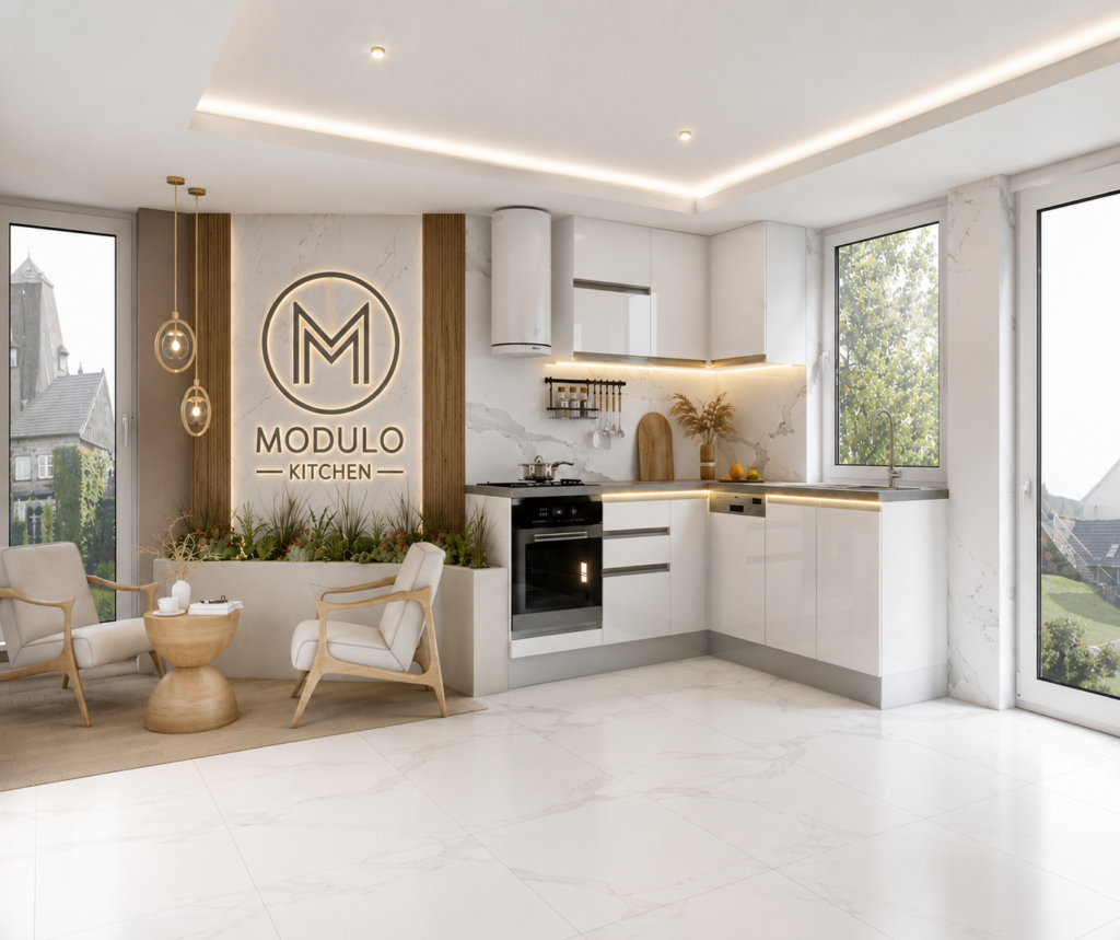 MODULO KITCHEN 003 – Готов кухненски комплект L модел 210x210 см