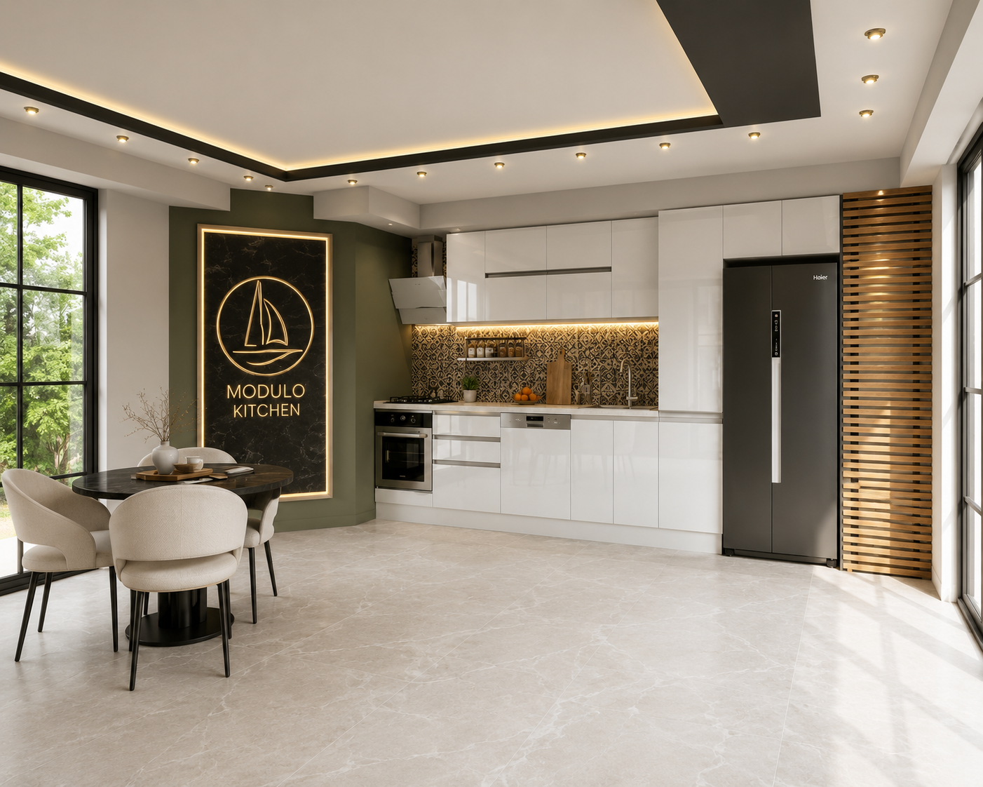 MODULO KITCHEN 032 – Готов кухненски комплект 400 см