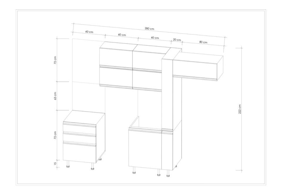 MODULO KITCHEN 012 – Готов кухненски комплект 280 см - Image 4