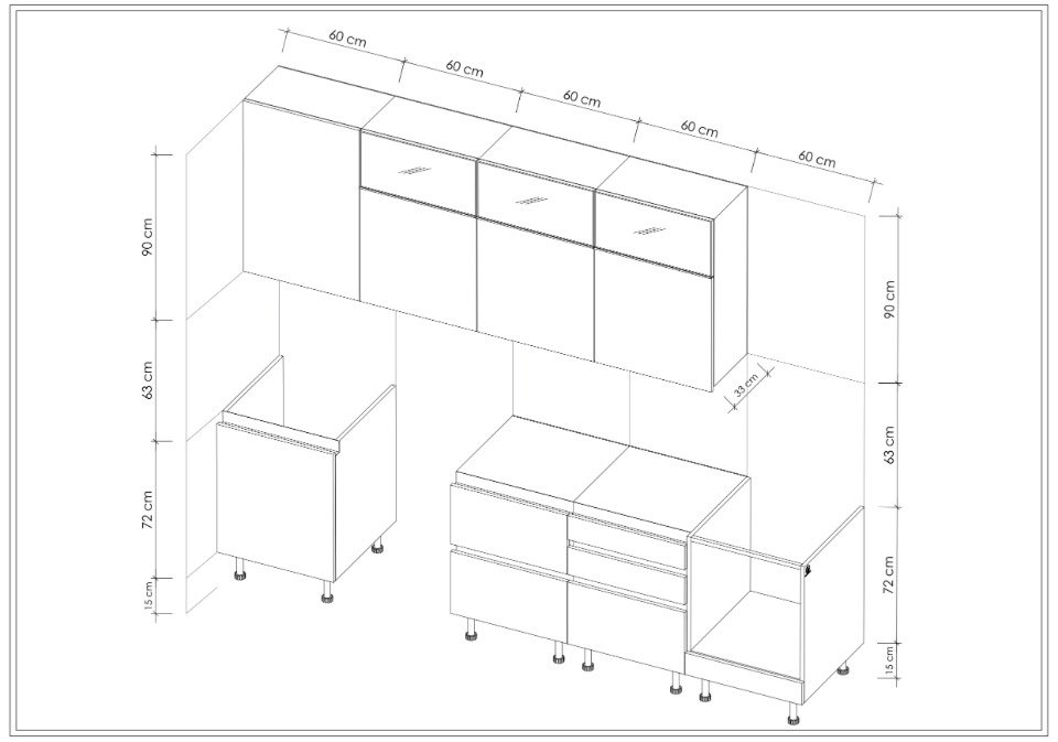 MODULO KITCHEN 015 – Готов кухненски комплект 300 см - Image 5