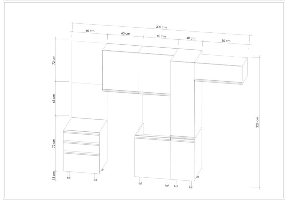 MODULO KITCHEN 018 – Готов кухненски комплект 300 см - Image 3