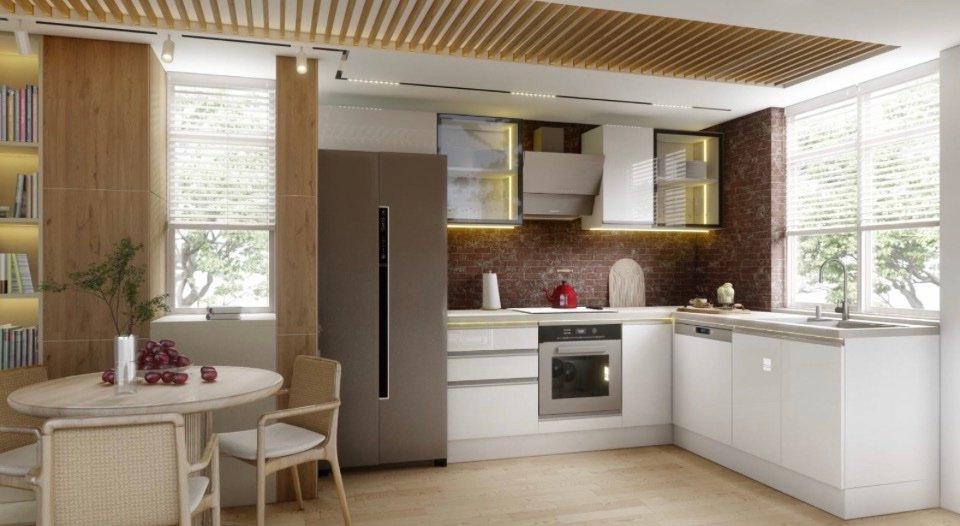 MODULO KITCHEN 042 – Готов кухненски комплект 300x200 см