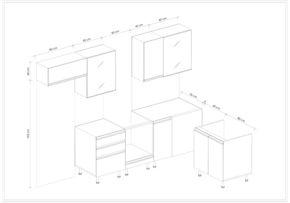 MODULO KITCHEN 042 – Готов кухненски комплект 300x200 см - Image 5