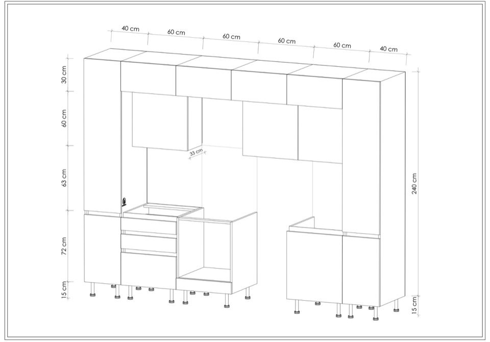 MODULO KITCHEN 022 – Готов кухненски комплект 320 см - Image 5