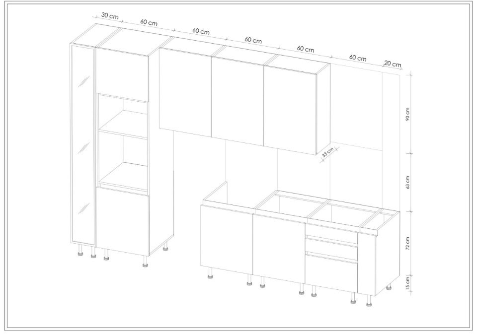 MODULO KITCHEN 026 – Готов кухненски комплект 330 см - Image 7