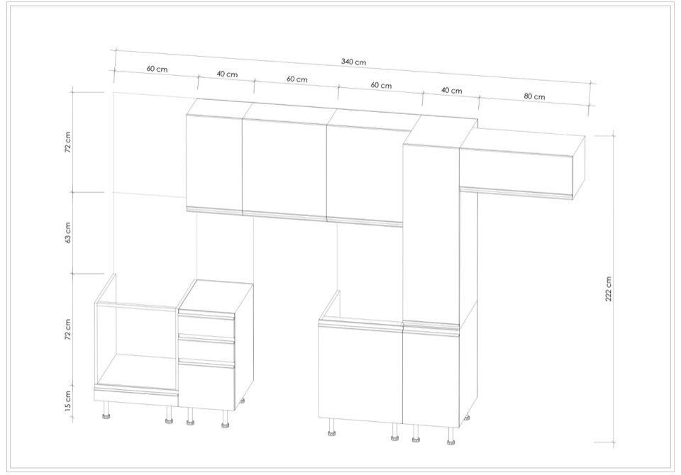 MODULO KITCHEN 027 – Готов кухненски комплект 340 см - Image 4