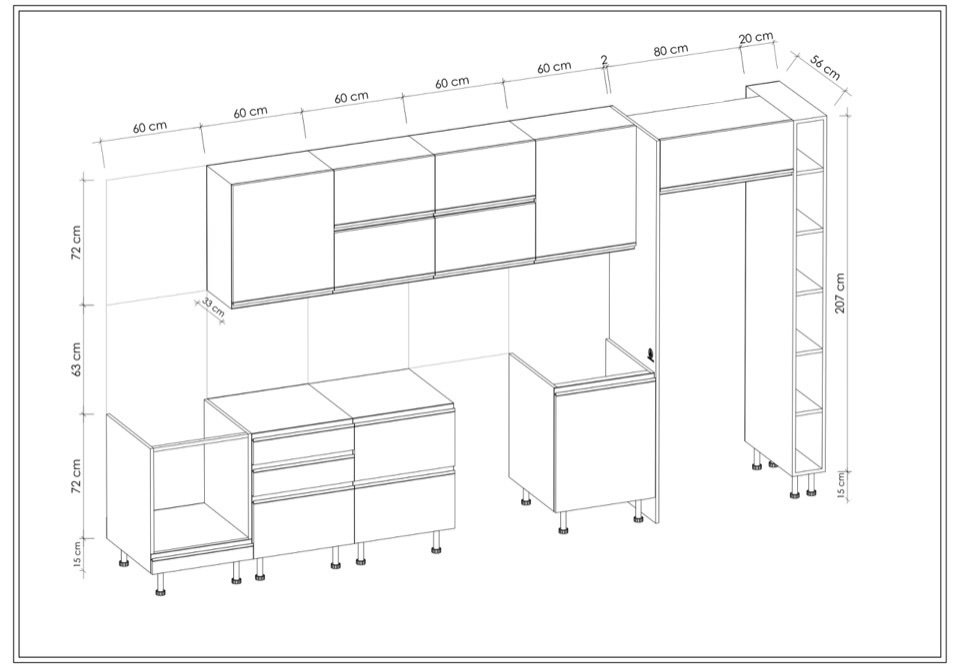 MODULO KITCHEN 030 – Готов кухненски комплект 400 см - Image 5