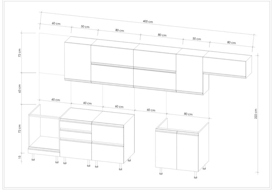 MODULO KITCHEN 031 – Готов кухненски комплект 400 см - Image 4
