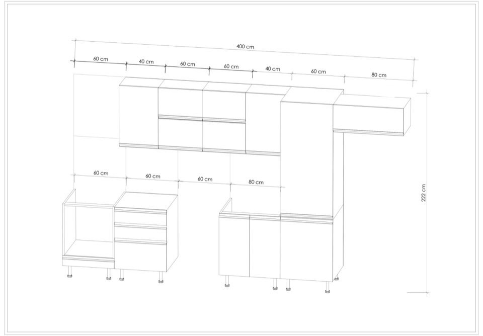 MODULO KITCHEN 032 – Готов кухненски комплект 400 см - Image 4