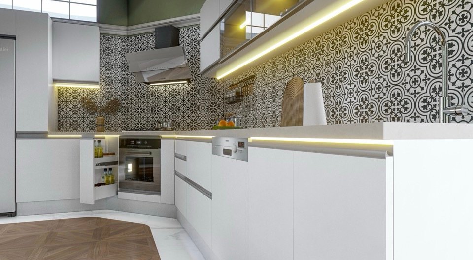 MODULO KITCHEN 039 – Готов кухненски комплект с ъглов модул 540 см - Image 3