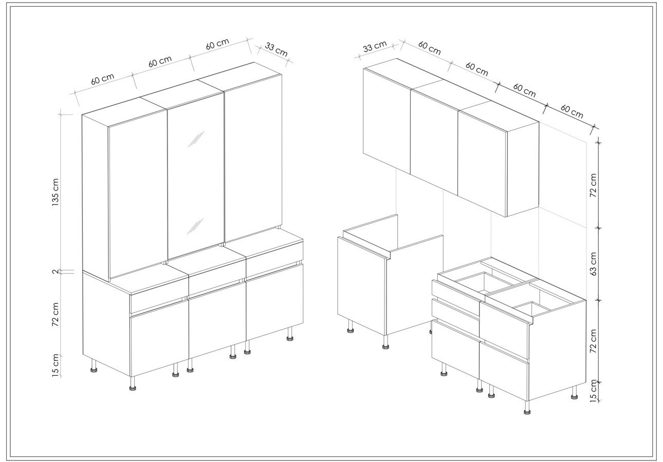 MODULO KITCHEN 004 – L Образна Готова Кухня 240x180 см - Image 3