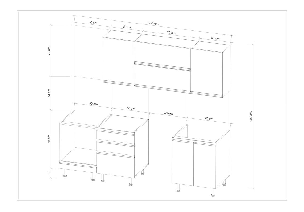 MODULO KITCHEN 005 – Готова кухня 250 см - Image 4